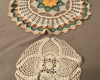 Vintage crochet scarves