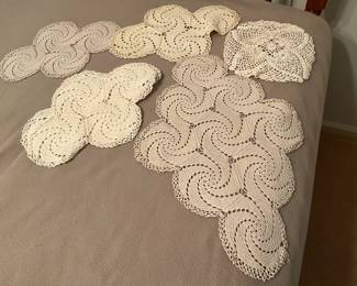 Vintage crochet scarves