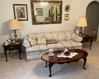 Full view of one wall in living room