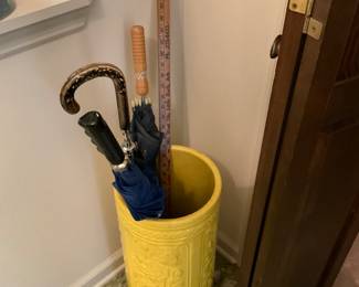 Hallway- umbrella stand with umbrellas
