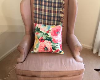 1 of 2 matching chairs in living room 