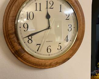 Clock in kitchen 
