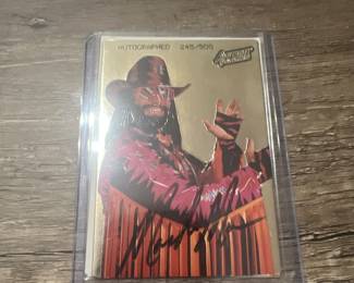 Action Packed…Macho Man Randy Savage signed car!! Numbered! These are super Hott!!!!
