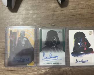 All Signed Dave Prowse as Darth Vader cards!!! Very desirable!!! 