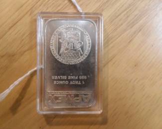 1 troy ounce silver bar
