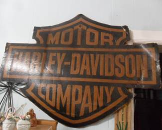Vintage large Harley Davidson Sign