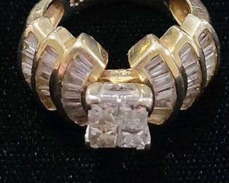 2 carat Cluster in 14K gold