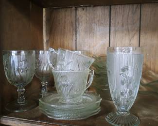 Clear Iris Glassware