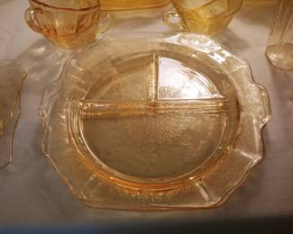 Yellow Depression Divided Plates