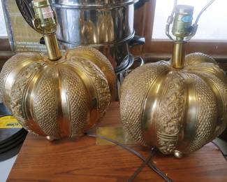 Heavy Brass Lamps