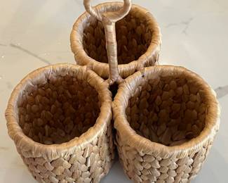 Flatware Wicker Holder