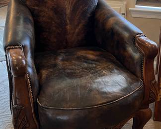 Leather and Cowhide Chair