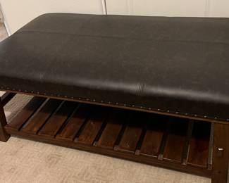 Upholstered Bench w Lower Storage