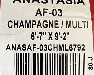 Area Rug Anastasia Champagne/Multi 6'7" x 9'2"