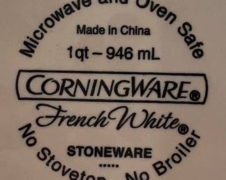 CorningWare French White