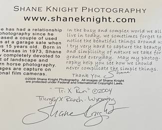 Art Shane Knight Photography "Tri X Run" 2004