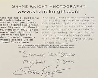 Art Shane Knight Photography "Snowed In" 2010