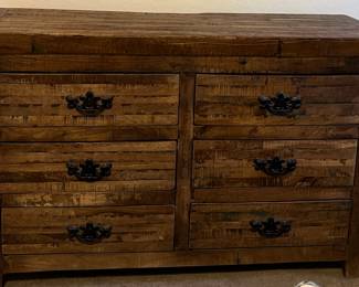 Rustic 6-Drawer Dresser