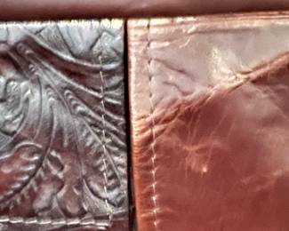 Leather and Embossed Chair