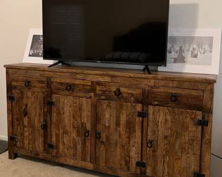 Rustic Sideboard, TV, Photography