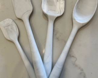 Set/4 Marbled Spatulas