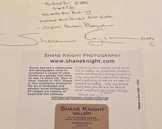 Art Shane Knight Photography "The Grand Run" 2004