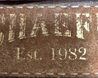 Assorted Western Belts: Schaefer