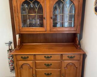 $250 Pine China cabinet 49x19x77
