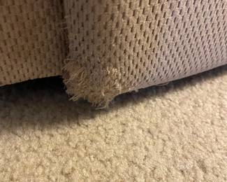 $80 Electric recliner cream 30x30x17 (seat) 39 (back), as is some damage from cat