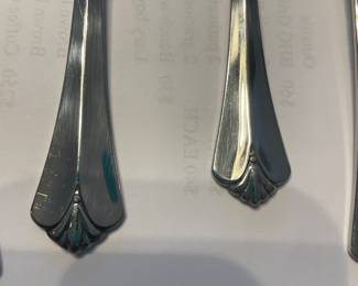 $70 Oneida Stainless Flatware "Royal Flute" Service for 12 plus extra pieces.