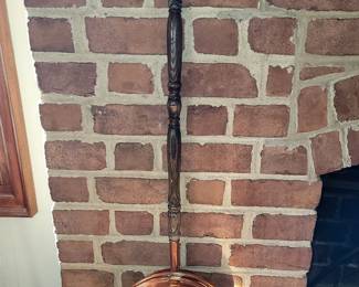 Antique copper bed warmer