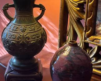 Chines bronze incense burner lamp