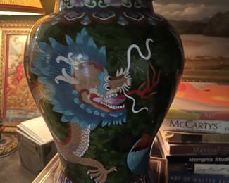 Massive cloisonné vase!  Amazing piece 