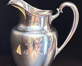 Large sterling water pitcher circa 1940s