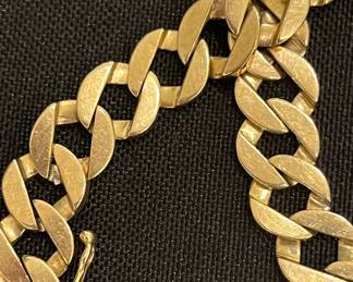 1970s Cuban link 14K solid gold chain