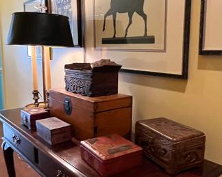 Antique boxes from around the world