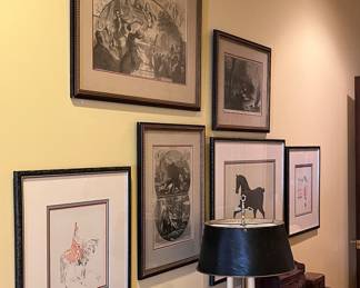 Horse engravings and watercolors from around the world 