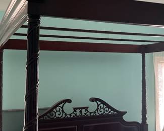 King size mahogany canopy bed!