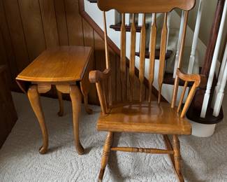 Wooden rocking chair