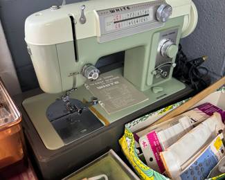 White sewing machine