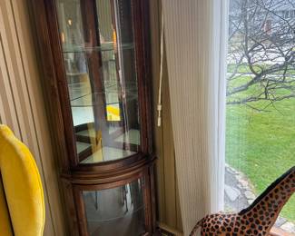 Tall, curio cabinet