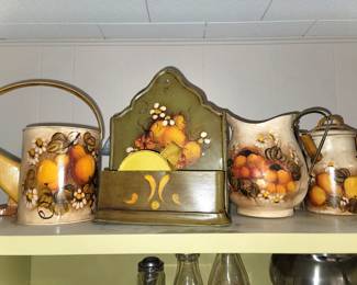 Vintage Tole Painted Items