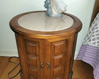 Marble top side table
