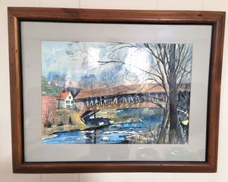 Original Watercolor painting of Naperville locations