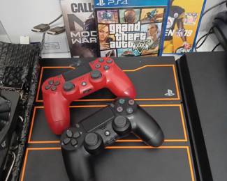 PlayStation 4 with games