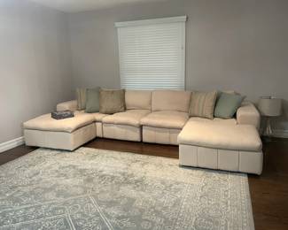 Off White Contemporary Modular Sectional 