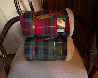 Fleece throw blankets- new with tags