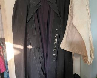 Navy raincoat