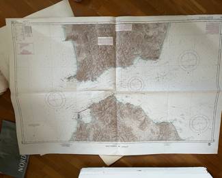 Vintage sailing maps