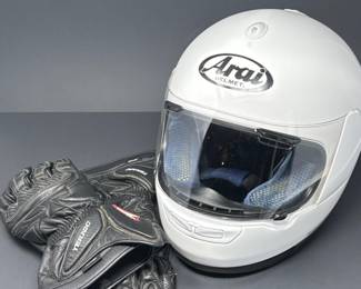 Motorcycle Helmet & Gloves